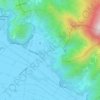 Mapa topográfico Asciano, altitud, relieve
