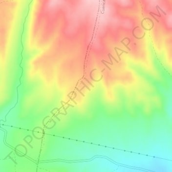 Mapa topográfico Carreteras, altitud, relieve