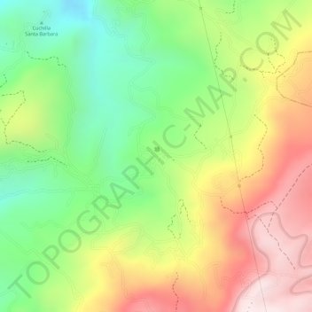 Mapa topográfico MORCA, altitud, relieve