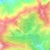 Mapa topográfico Pioggiola, altitud, relieve