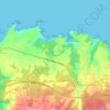 Mapa topográfico Mernes, altitud, relieve