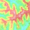 Mapa topográfico Memória, altitud, relieve