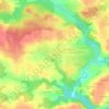 Mapa topográfico La Billais, altitud, relieve