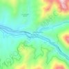 Mapa topográfico Río Colorado, altitud, relieve