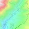 Mapa topográfico Obrajillo, altitud, relieve