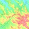 Mapa topográfico La Mestrié, altitud, relieve