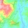 Mapa topográfico Unhão, altitud, relieve