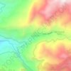 Mapa topográfico Los Pinos, altitud, relieve