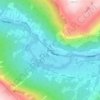 Mapa topográfico Bismo, altitud, relieve