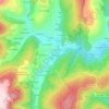 Mapa topográfico A Grova, altitud, relieve
