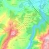 Mapa topográfico Ribadeume, altitud, relieve