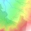 Mapa topográfico Zona Veredal de Transición y Normalización ZVTN, altitud, relieve
