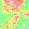 Mapa topográfico Matagalpa, altitud, relieve