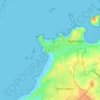 Mapa topográfico Le Minihic, altitud, relieve