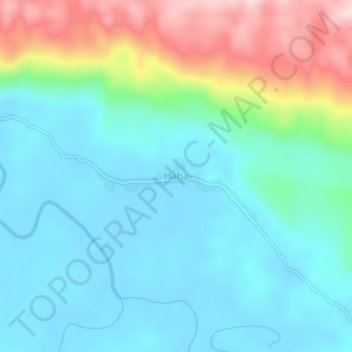 Mapa topográfico Haha, altitud, relieve