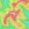 Mapa topográfico Kalmit, altitud, relieve