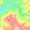 Mapa topográfico El Espartillal, altitud, relieve