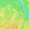 Mapa topográfico Lanot, altitud, relieve