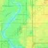 Mapa topográfico Arlington Heights North, altitud, relieve
