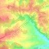 Mapa topográfico Les Arraches, altitud, relieve