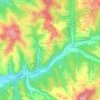 Mapa topográfico Les Sommeries, altitud, relieve