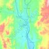 Mapa topográfico Tupiza, altitud, relieve