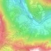 Mapa topográfico Les Aillouds, altitud, relieve