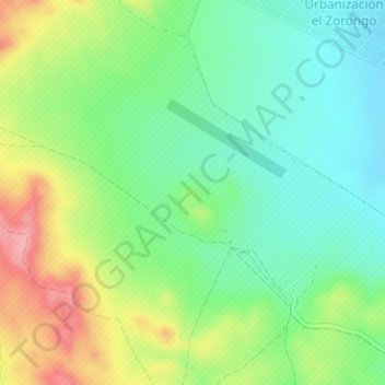 Mapa topográfico Huevo, altitud, relieve