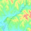 Mapa topográfico Vale da Vila, altitud, relieve