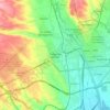 Mapa topográfico Trobajo del Camino, altitud, relieve