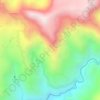 Mapa topográfico Pueblo Hondo, altitud, relieve