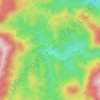 Mapa topográfico Poroma, altitud, relieve