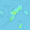 Mapa topográfico Kerroland, altitud, relieve