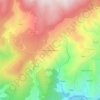Mapa topográfico Póvoa de Montemuro, altitud, relieve
