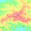 Mapa topográfico Alta Mora, altitud, relieve