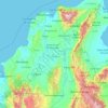 Mapa topográfico Bolívar, altitud, relieve