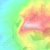 Mapa topográfico Pico da Ibituruna, altitud, relieve