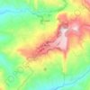 Mapa topográfico La Mesa, altitud, relieve