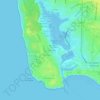 Mapa topográfico Les Gobinières, altitud, relieve