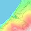 Mapa topográfico Ribeira Funda, altitud, relieve