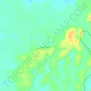 Mapa topográfico Bukit Sungkai, altitud, relieve