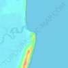 Mapa topográfico Ponta Dobela, altitud, relieve