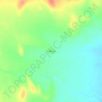 Mapa topográfico El Refugio, altitud, relieve
