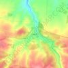 Mapa topográfico Sotuélamos, altitud, relieve