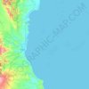 Mapa topográfico Kepulauan Sembilan, altitud, relieve