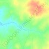 Mapa topográfico Fuente del Saz, altitud, relieve