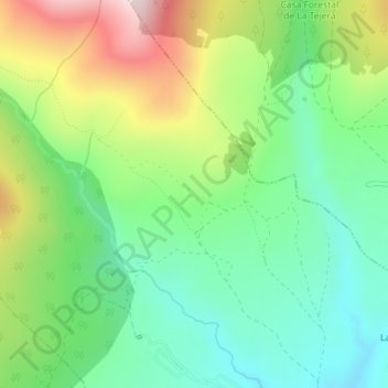 Mapa topográfico Fuente el Saz, altitud, relieve
