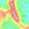 Mapa topográfico Sarzedinha, altitud, relieve