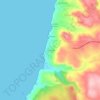 Mapa topográfico Porto Alabe, altitud, relieve