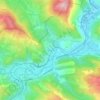 Mapa topográfico Garnaud, altitud, relieve
